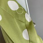 Lulus NWT  Halter Mini Dress The Best Spot Green‎ Polka Dot Satin Medium Backless Photo 11