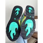 Sandro NWT  Flame Parma Women Size 40 Purple Yellow Mint Flame Chunky Sneakers Photo 7