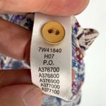 Lucky Brand  | Large | Tribal Print Tie Front Button Down Short Sleeve Top Photo 4