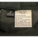 Le Suit  Womens Size 4 Petite Skirt Blazer Suit Set Olive Green Career READ Photo 10