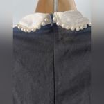 Black Top with Pearl Collar Size M Photo 4