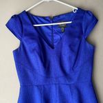 Adrianna Papell Adrianna Papell sz 4 cap sleeve textured royal blue sheath dress NWOT Photo 2