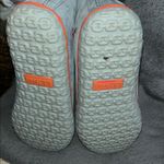 L.L. Bean women’s Blue Suede Boots with Orange Trim Gray Size 6 Photo 4