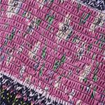 Bloomchic Ditsy Floral Shirred Patchwork Ruffle Sleeve Dress Photo 4