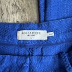 MM.LaFleur  Vibrant Blue Textured Straight Leg Pants Photo 1