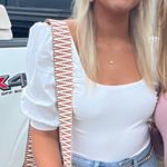 Puff sleeve bodysuit White Size M Photo 0