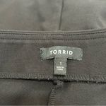 Torrid Black Ruched Pencil Skirt Size 1 Side Slit Stretchy 14/16 Photo 3