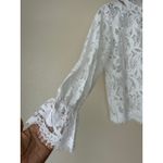 Rain White Lace Long Sleeve Top Size Medium Photo 3