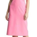 Julia Jordan V-Neck Tie Sheath Knee Length Dress Womens 12 Pink Bows Formal Chic Photo 0
