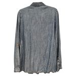Tolani  Kristy Chambray Embroidered Shirt Long Sleeve Button Down Size L Photo 5