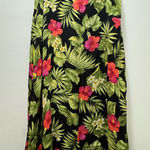 Ralph Lauren Vintage Silk Floral Tropical Maxi Skirt Silk Size 12 Photo 0