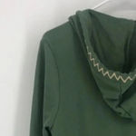 Solitaire  Women's Green Embroidered Boho Jacket Full Zip Photo 6