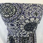 Hourglass Lilly violet purple lavender & ivory boho strapless maxi dress XS Photo 1