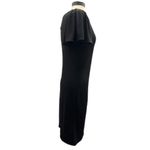 Glamour‎ Little Black Midi Dress Size 10 90s Versatile Minimalist Chic Mod Fem Photo 2