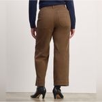 Everlane  The Utility Wide Leg Pants Women's Size 0 Brown Cropped Khaki Jeans Photo 1