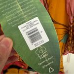 Farm Rio NWT Colorful Sunflowers Cut Out Back Collared Midi Dress S Photo 8