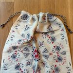 Free People  Drawstring Bag Blue Red Cream Photo 3