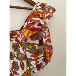 Cleobella  Delfina Mini Dress Orange Brown Pouf Sleeve Square neck S EUC Classic Photo 9