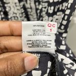 Velvet by Graham & Spencer Patterned Button Down Shirt Dress Grey & Cream Sz S Gray Photo 9