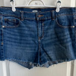 Old Navy  Blue Denim Frayed Shorts - Boyfriend Photo 0