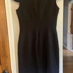 Marc New York Pleated Cap Sleeve Sheath Black Dress, Size 8 Party Dress Sorority Photo 5