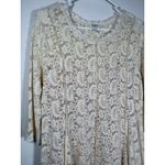 Umgee  Ivory Lace Dress 3/4 Sleeve MEDIUM Bachelorette Ethereal Boho Romantic Photo 1