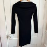 Missguided Dress Black Bodycon Mini Dress Ruched Size 4 Photo 4