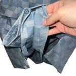 Amanda Uprichard NEW NWT  Rossi Romper Dress In Checkerboard Denim Blue Photo 7