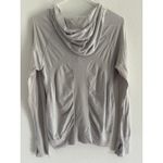 Athleta Run Zip Up Womens Large Silver Workout Active Training Run Sporty Photo 1