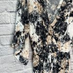 Bar III  Hidden Marble Tie Dye Swim Cover Up Romper Sz S Blush Pink Black Shorts Photo 2