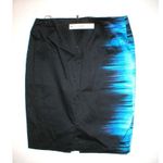 Tahari New $128 Womens Designer  Black Blue Skirt Lined Work Office 12 NWT Ombre Photo 7