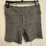 American Eagle NWT  Women’s size Medium Super High-Rise Grey Fleece Shorts Photo 0