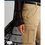 Ralph Lauren NEW Lauren  Womens Cotton Sateen Cargo Pants Tan Size 16 $165 Photo 5