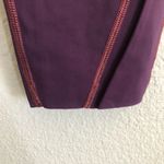 Lululemon  Eggplant with light purple stitching 7/8 Leggings. Size 6 Photo 4