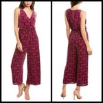 Trina Turk ππ Sauvignon Jumpsuit ~ Burnout Velvet 8 NWT Photo 1