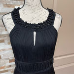 Cynthia Steffe sleeveless silk dress with crochet details black Sz M Photo 3