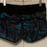 Lululemon  Athletica Blue and Black Patterned Athletic Shorts Photo 0