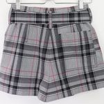 3.1 Phillip Lim NWT‎  Plaid High Waist Short Belted
Wool Blend Grey Navy Pink 00 Photo 6