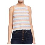 Alice + Olivia Antonella Multicolor Pastel Stripe Sweater Blouse Size La… Photo 1