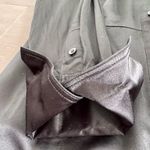 Frame  Strong Shoulder Mini Dress in black stretch silk. sz M cocktail festive Photo 8