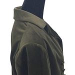 JOH Vintage Double Breasted Velveteen Blazer Jacket Green‎ Size Small Green Photo 2