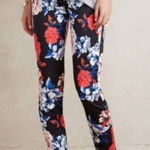 7 For All Mankind NWT Mid-Rise Ankle Skinny Jeans Pants in Peony Floral Black 30 Photo 0
