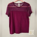 Victoria's Secret Victoria’s Secret Sport Violet Mesh Tee Photo 2