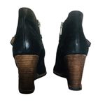 Caslon  black Addison‎ Lea wedge leather booties size 8 Photo 5