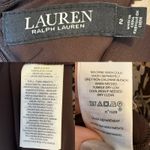 Ralph Lauren Crinkle Georgette Floral Surplice Brown Dress size 2 Photo 6