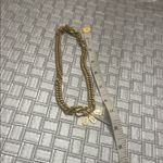 Chunky Gold Curb Chain Charm Necklace Statement Initial Pendant Photo 3
