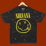 Urban Outfitters Nirvana Smile Bleach dye tee size 1XL Photo 0