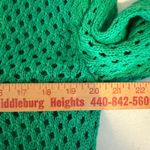 Aerie Green Mesh Collared Long Sleeve Sweater Pullover Knit Shirt Top Womens S Photo 5