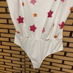 TCEC  White Sequin Star Bodysuit‎ Size Small Photo 3