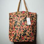 NWT ANOKI Women's Pink Print Floral Leather Handle Tote Handbag Tote Bag Photo 1